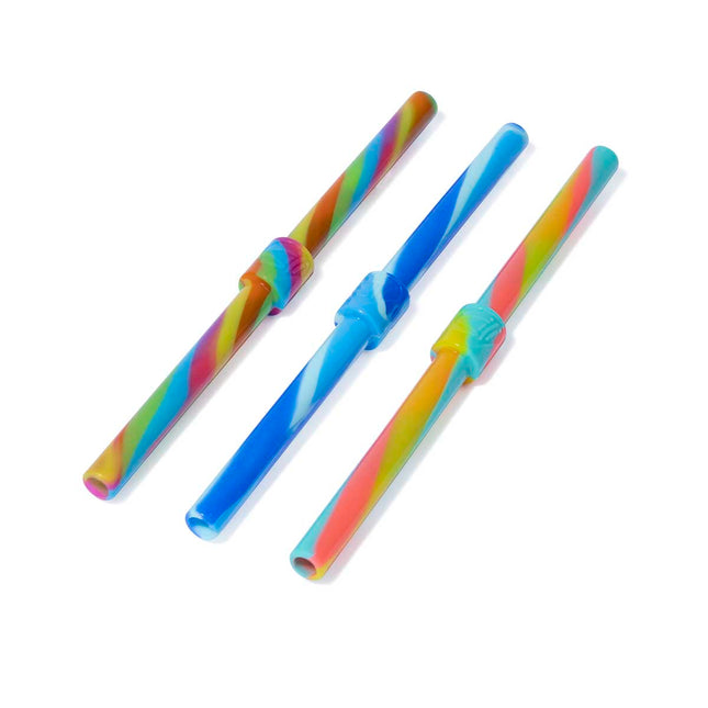 SiliStraw 3 pack Short - Hippie Hops/Arctic Sky/Sugar Rush