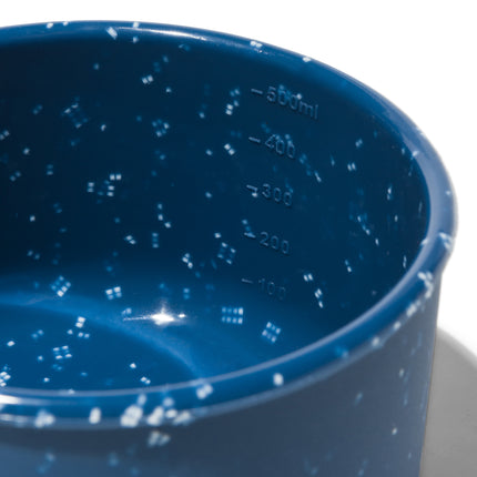 Lidded bowl - Blue Speckle  - top of bowl