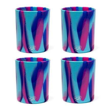 Silipint Silicone 12 oz Rocks Glass Pack of 4