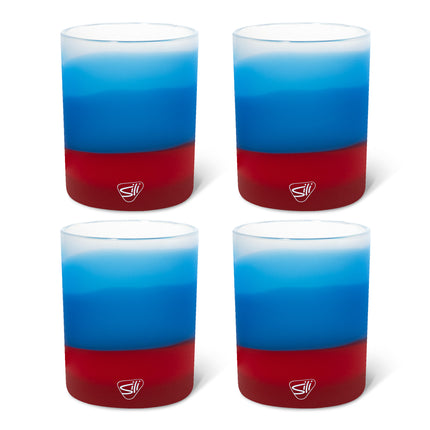 Silipint Silicone 12 oz Rocks Glass Pack of 4