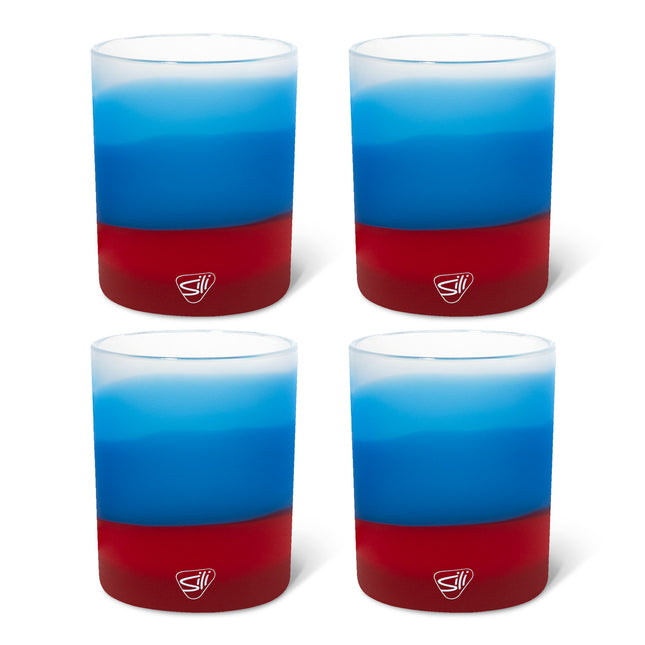 Silipint Silicone 12 oz Rocks Glass Pack of 4