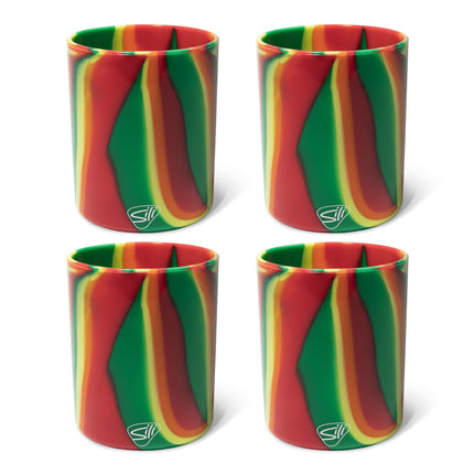 Silipint Silicone 12 oz Rocks Glass Pack of 4