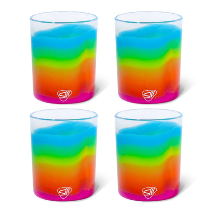 Silipint Silicone 12 oz Rocks Glass Pack of 4