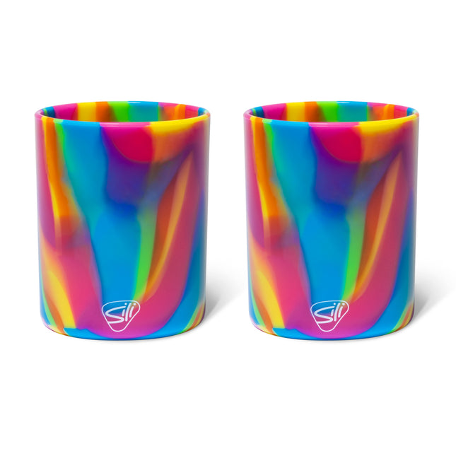 Silipint Silicone 12 oz Rocks Glass Pack of 2