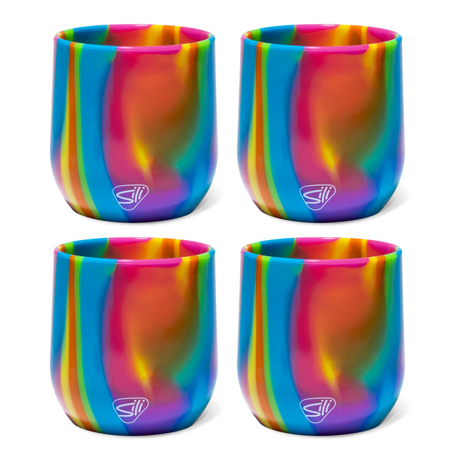 Silipint Silicone 12 oz Wine Glass Pack of 4