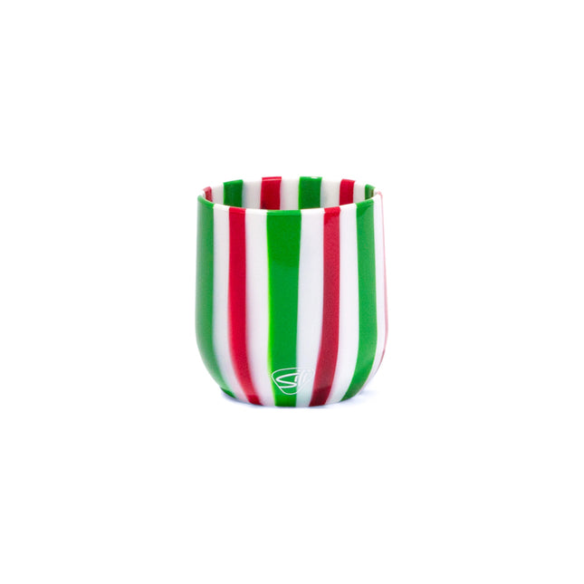 Candy Cane Collection - 12 oz Wine Tumbler - Poinsettia