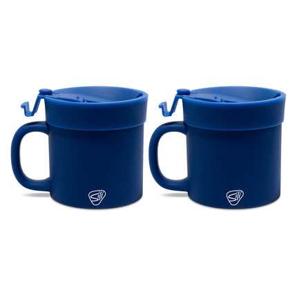 Silipint Silicone 16 oz Coffee Mug With Flip Lid Pack of 2