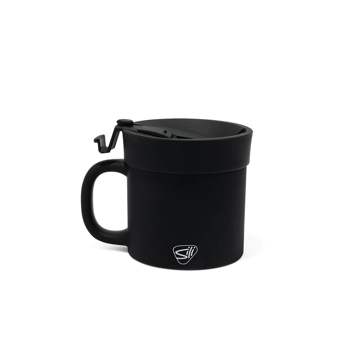 Silipint Silicone 16 oz Coffee Mug With Flip Lid Volcano