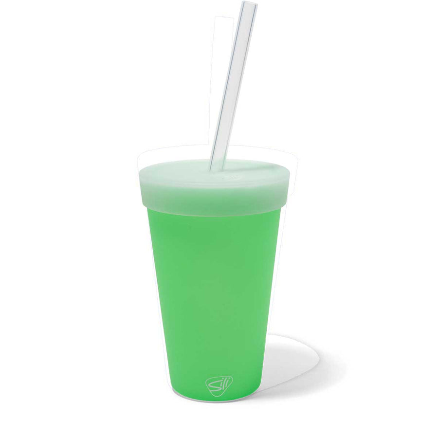 16 oz Straw Tumbler - Glow Green
