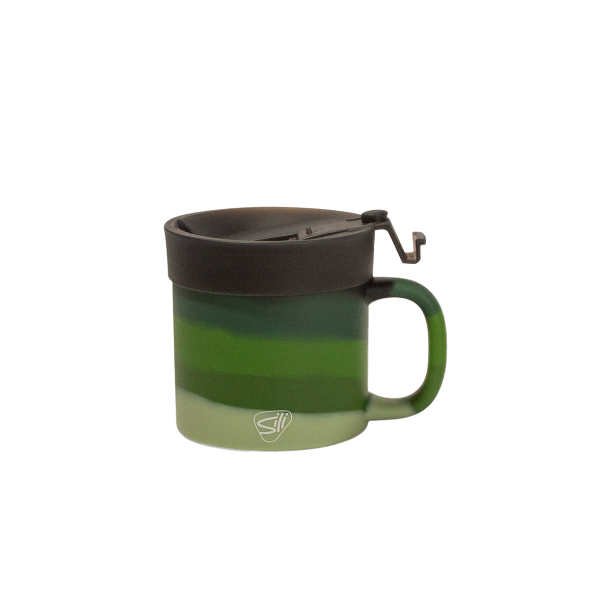 Silipint Silicone 16 oz Coffee Mug With Flip Lid Volcano