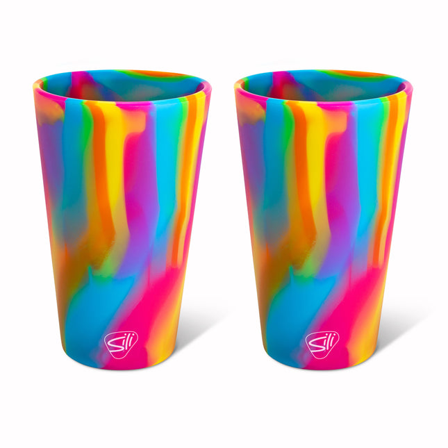 Silipint Silicone 16 oz Pint Glass Pack of 2