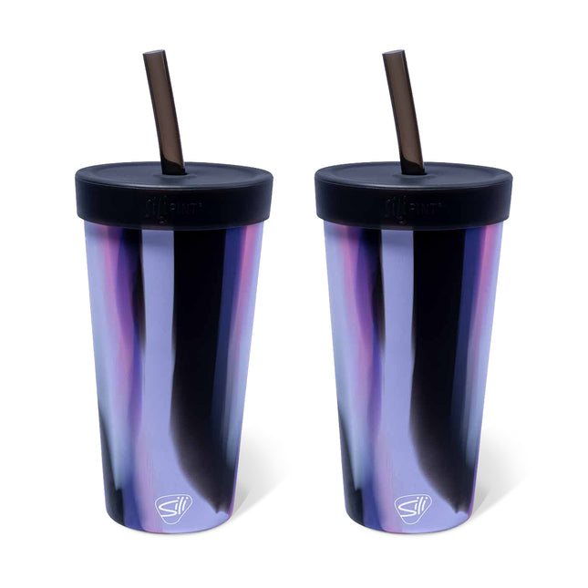 Silipint Silicone 22 oz Straw Tumbler Pack of 2