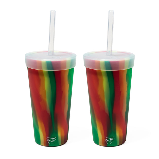 Silipint Silicone 22 oz Straw Tumbler Pack of 2