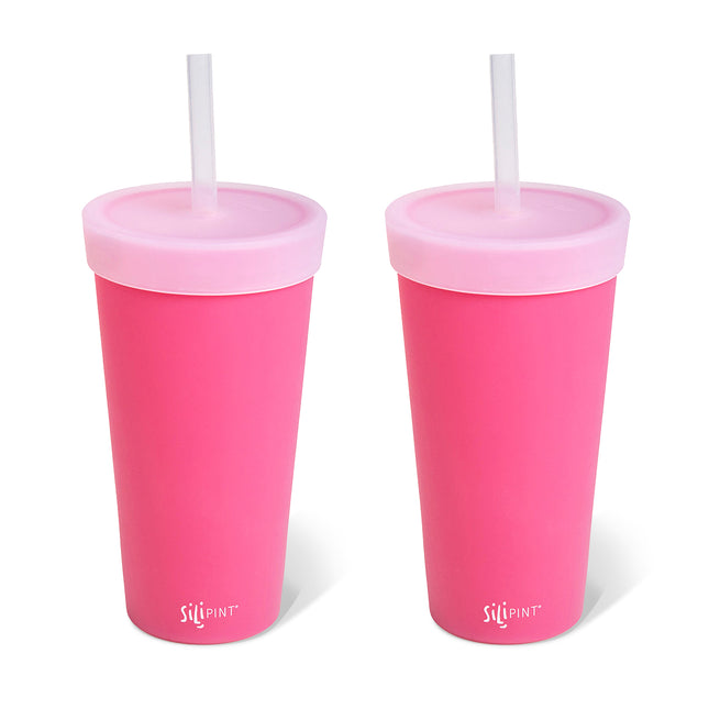 Silipint Silicone 22 oz Straw Tumbler Pack of 2