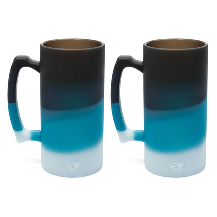 Silipint Silicone 28 oz Beer Stein, Pack of 2