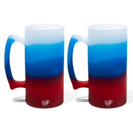 Silipint Silicone 28 oz Beer Stein, Pack of 2