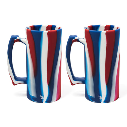 Silipint Silicone 28 oz Beer Stein, Pack of 2