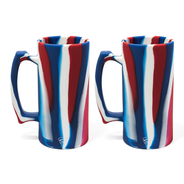 Silipint Silicone 28 oz Beer Stein, Pack of 2