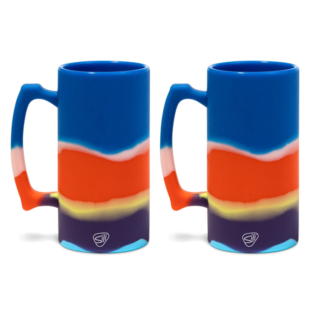 Silipint Silicone 28 oz Beer Stein, Pack of 2