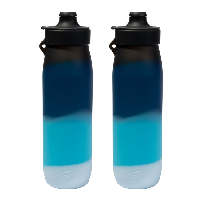 Silipint Silicone 30 oz SiliH2O Water Bottle, Pack of 2
