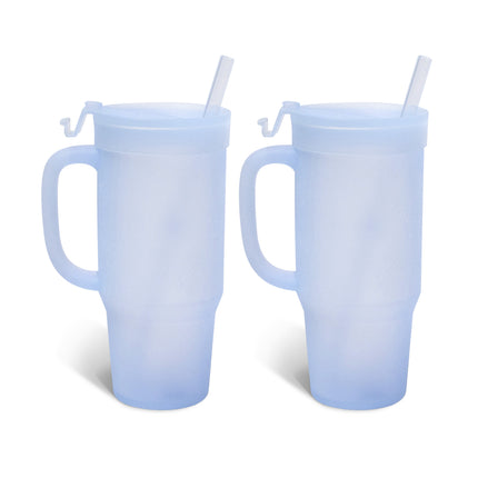 Silipint Silicone 32 oz Humbler (Handled Straw Tumbler) Pack of 2