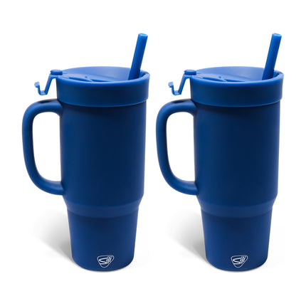 Silipint Silicone 32 oz Humbler (Handled Straw Tumbler) Pack of 2