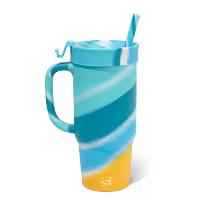 Customized Silipint Silicone 32 oz Humbler (Handled Straw Tumbler)