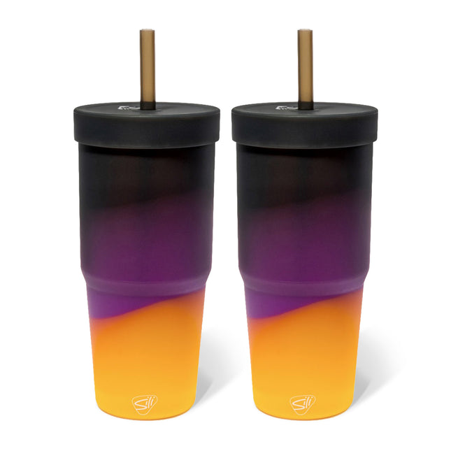 Silipint Silicone 32 oz Straw Tumbler Pack of 2
