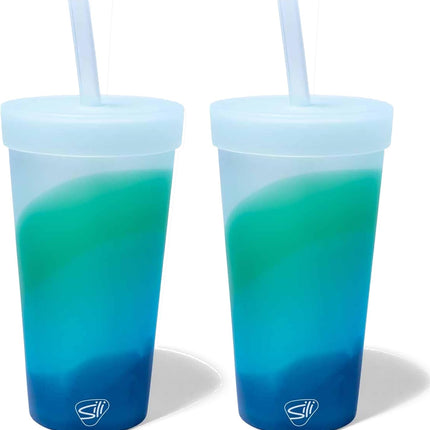 Silipint Silicone 22 oz Straw Tumbler Pack of 2