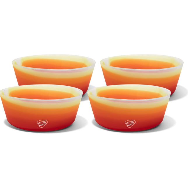 Silipint Silicone 18 oz Squeeze-a-Bowl Pack of 4