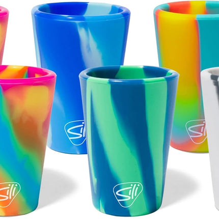 Silipint Silicone 1.5 oz Silishot Shot Glass Pack of 4/ Pack of 6