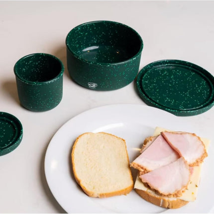 Silipint Silicone 10 oz, 20 oz, 30 oz Lidded Bowl Set