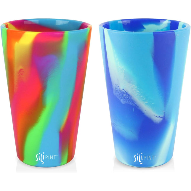 Silipint Silicone 16 oz Pint Glass Pack of 2