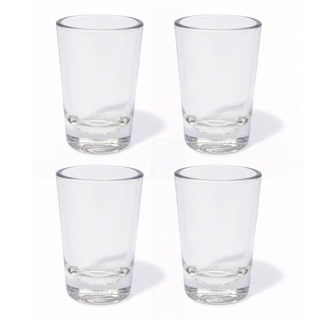 Silipint Silicone 1.5 oz Crystal Clear Shot Glass Pack of 4