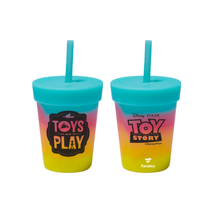 Silipint x WinCraft Officially Licensed Disney Pixar Toy Story - Silicone 8 oz Kids Straw Tumbler