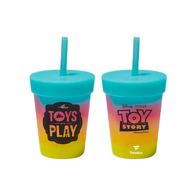 Silipint x WinCraft Officially Licensed Disney Pixar Toy Story - Silicone 8 oz Kids Straw Tumbler