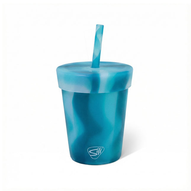 Silipint Silicone 8 oz Kids Straw Tumbler Spring Colors