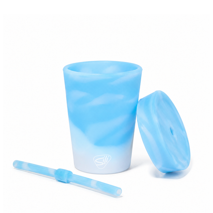 Customized Silicone 8 oz Kids Straw Tumbler