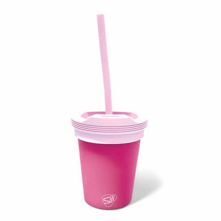 Customized Silipint Silicone 8 oz Kids Straw Tumbler