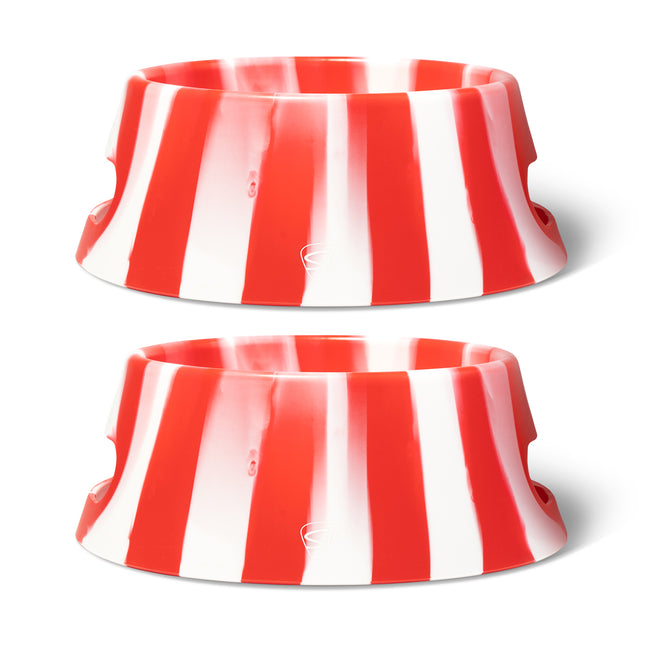 Silipint Silicone Foldable 18 oz Aqua-Fur Dog Bowl Pack of 2