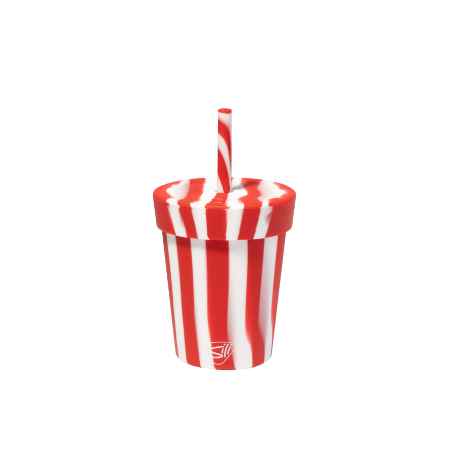Candy Cane Collection - 8 oz Kids Straw Tumbler - Peppermint