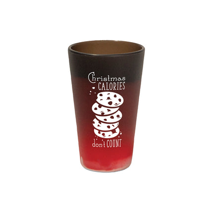 "Christmas Calories" 16 oz Pint Glass - Volcano