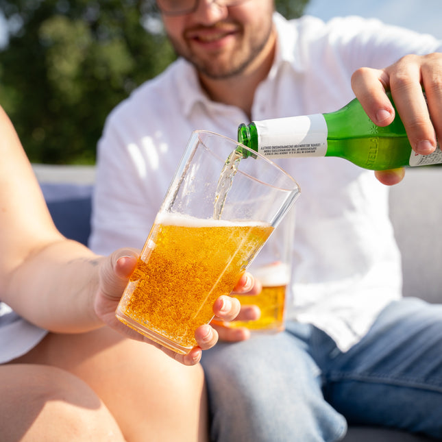 Silipint Silicone 16 oz Crystal Clear Pint Glass