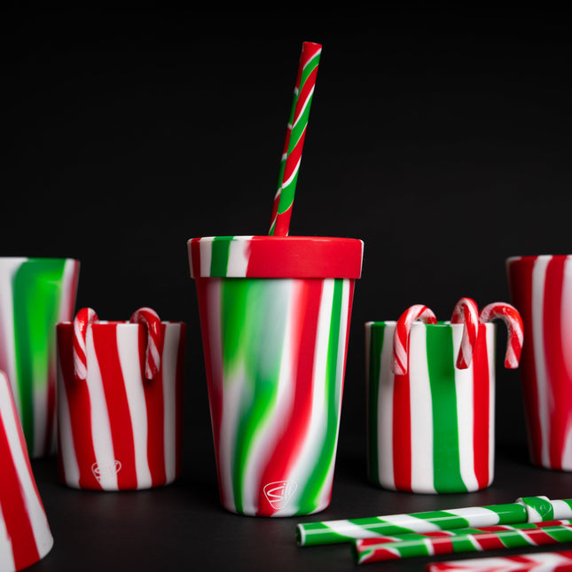 christmas straw tumbler