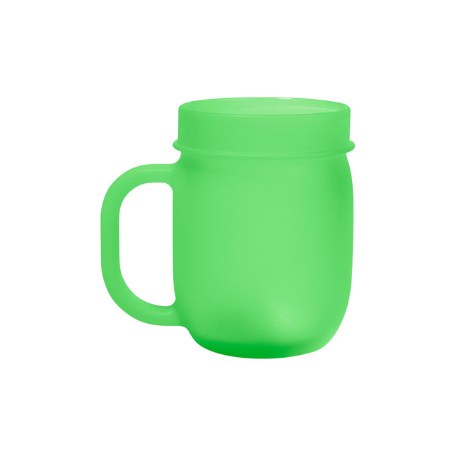 Silipint Silicone 25 oz Handled Barrel Glow Green
