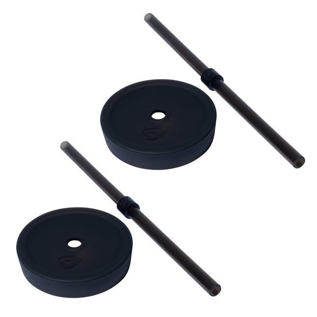 Silipint Silicone Lid and Long Straw Set (16/22/32oz) Pack of 2