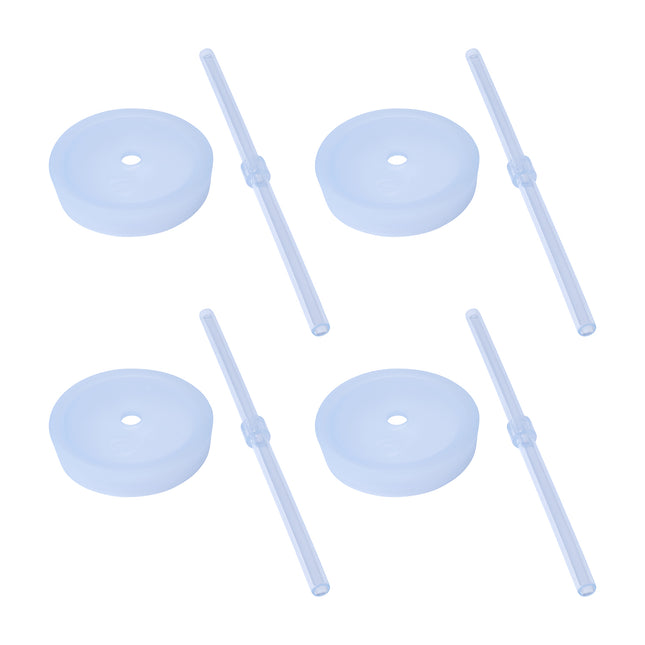 Silipint Silicone Lid and Long Straw Set (16/22/32oz) Pack of 4