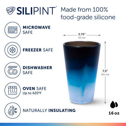 Silipint Silicone 16 oz Pint Glass Pack of 2