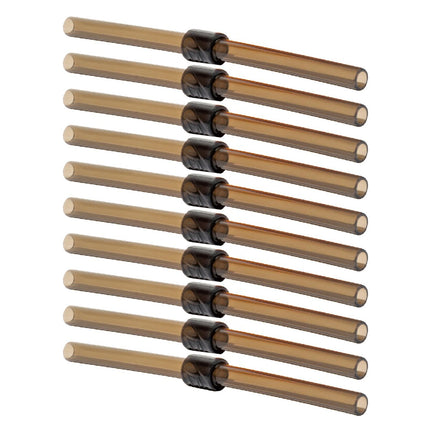 Silipint Silicone Long Stopper Straw Pack of 10