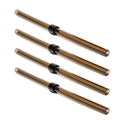 Silipint Silicone Long Stopper Straw Pack of 4